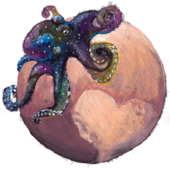 Cosmic Octopus Art
